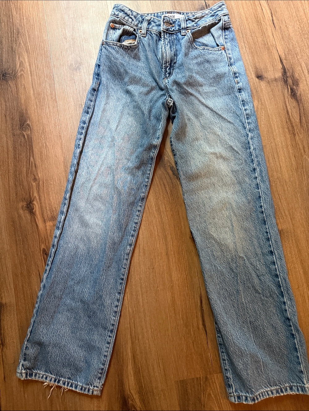 Garage Classic Straight-Leg Jeans in Light Blue